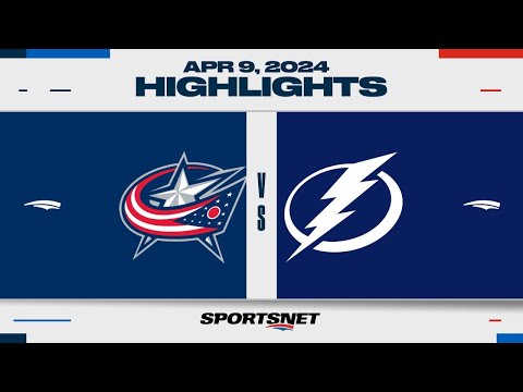 NHL Highlights | Blue Jackets vs. Lightning - April 9, 2024