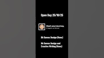 What can you do at a Brunel Games Design Open Day? #shorts