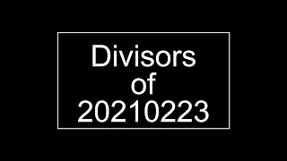 Divisors of 20210223