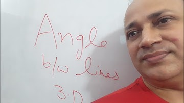 Angle between two lines in three dimensional 3d condition of perpendicular by kota faculty