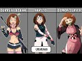 My hero academia ochaco uraraka crossover to other anime world  playnetcity