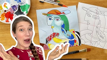 How to Draw & Paint a Picasso Portrait | Easy Cubism for Beginners