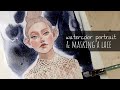 How to paint a watercolor portrait 