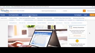 Searching for remote jobs