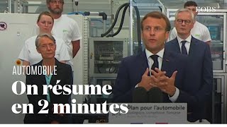 Les annonces à retenir du plan pour l'automobile d’Emmanuel Macron