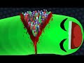 Slither.io 1 Troll Hacker Snake vs 93339 Tiny Snakes Epic Slitherio Gameplay