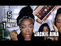 5 EASY LOOKS USING JACKIE AINA'S EYESHADOW PALETTE | BEGINNER FRIENDLY | Andrea Renee