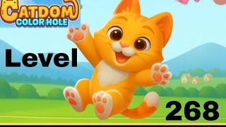 Catdom color hole level 268 solution and walkthrough for gameplay 