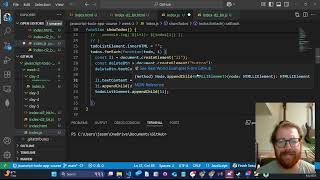 JavaScript Todo List Course Week 2 Day 3 Adding Delete Buttons Part 1