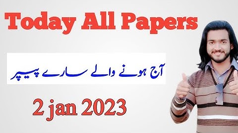 Today vu midterm current paper 2023