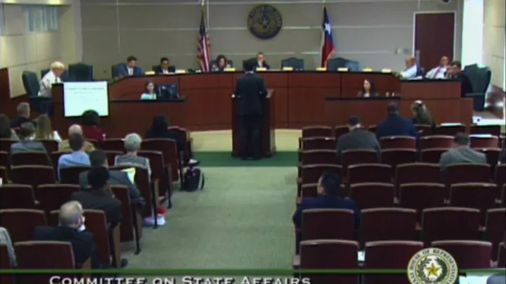 House State Affairs - HB 582: Michael Barba, Texas...
