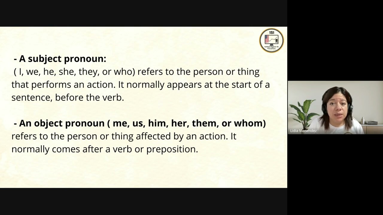 Subject and Object pronouns
