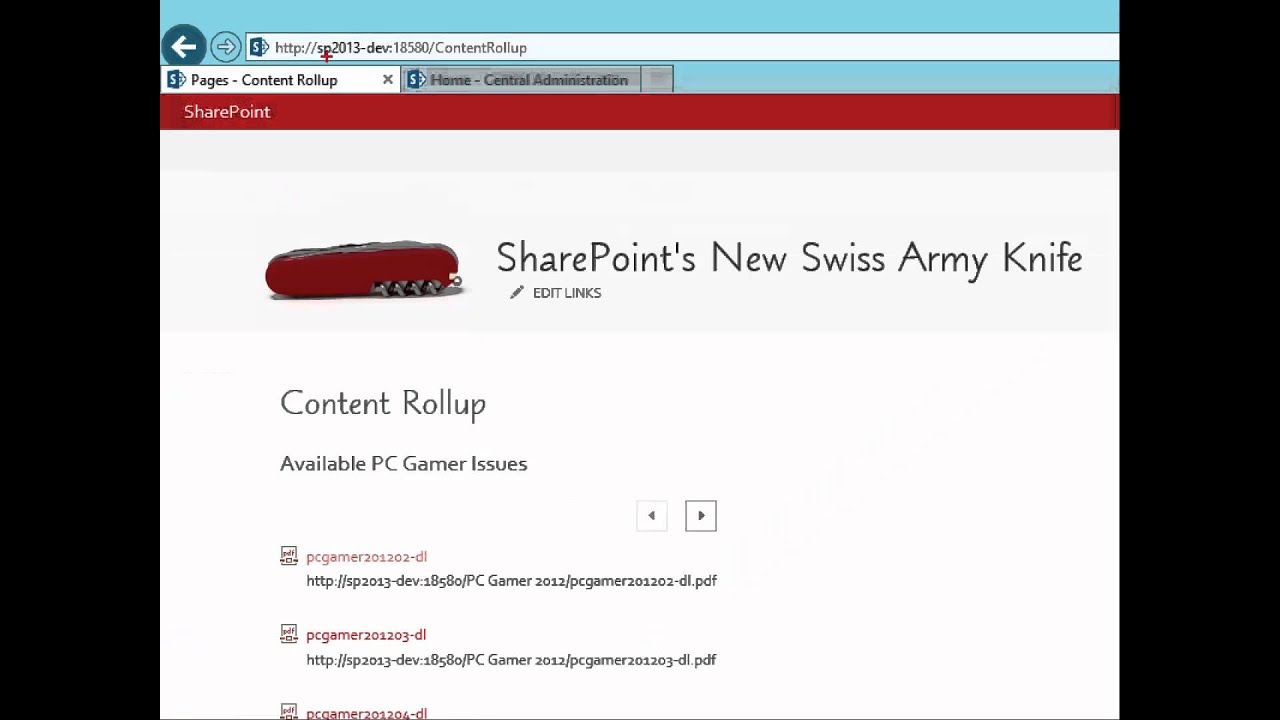 SharePoint's New Swiss Army Knife - Demo 3 - YouTube