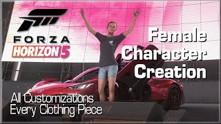 Forza Horizon 5: Female Character Creation & All Clothes Showcase