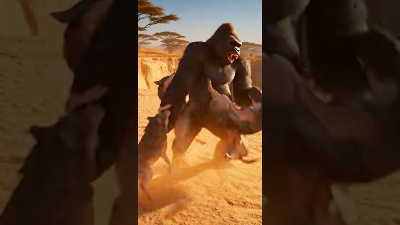 GORILLA vs. WOLVES: The Ultimate Battle for Survival! 🦍🐺