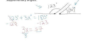 CCSS. G. 7.5- Find the value of X with supplementary angles