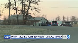 Suspect shoots at house near Grant; 1 critically injured