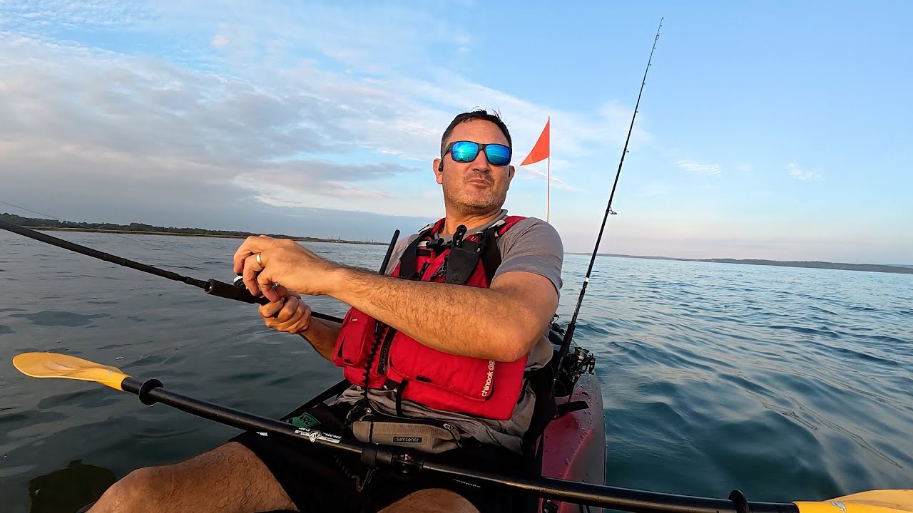 First time top water bass fishing on the Kayak – UK, Lymington