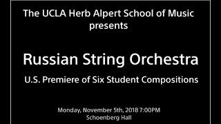 Introduction by Richard Danielpour / concert by RSO at the Schoenberg Hall of UCLA
