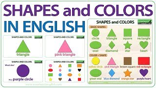 Shapes in English - Basic Shapes and Colours