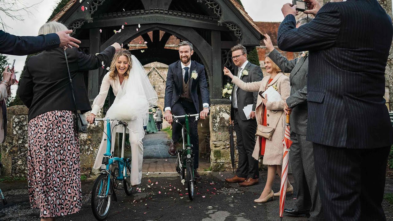 Kerry & Will’s Barford Park Barn Wedding - 2 Celebrations, Brompton Bikes and a Story That Hits Hard