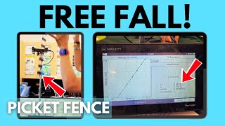 The Easiest Way to Measure "g" - Free Fall Picket Fence Experiment!