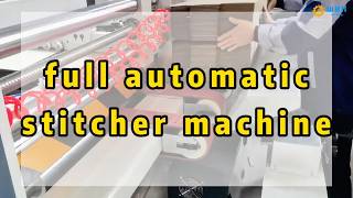 Fully Automatic Carton Box Stitching Machine for Packaging Industry#AutomaticBoxStitchingMachine