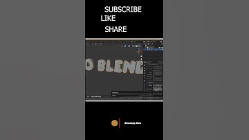How to create Balloon text in Blender #shorts #howto #tutorial #blender