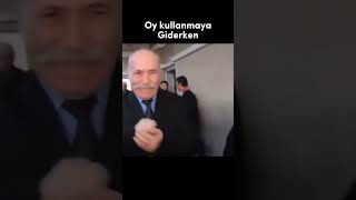 Oy kullanamaya giderken #shortsvideo #youtubeshorts #shortvideo #komik #seçim