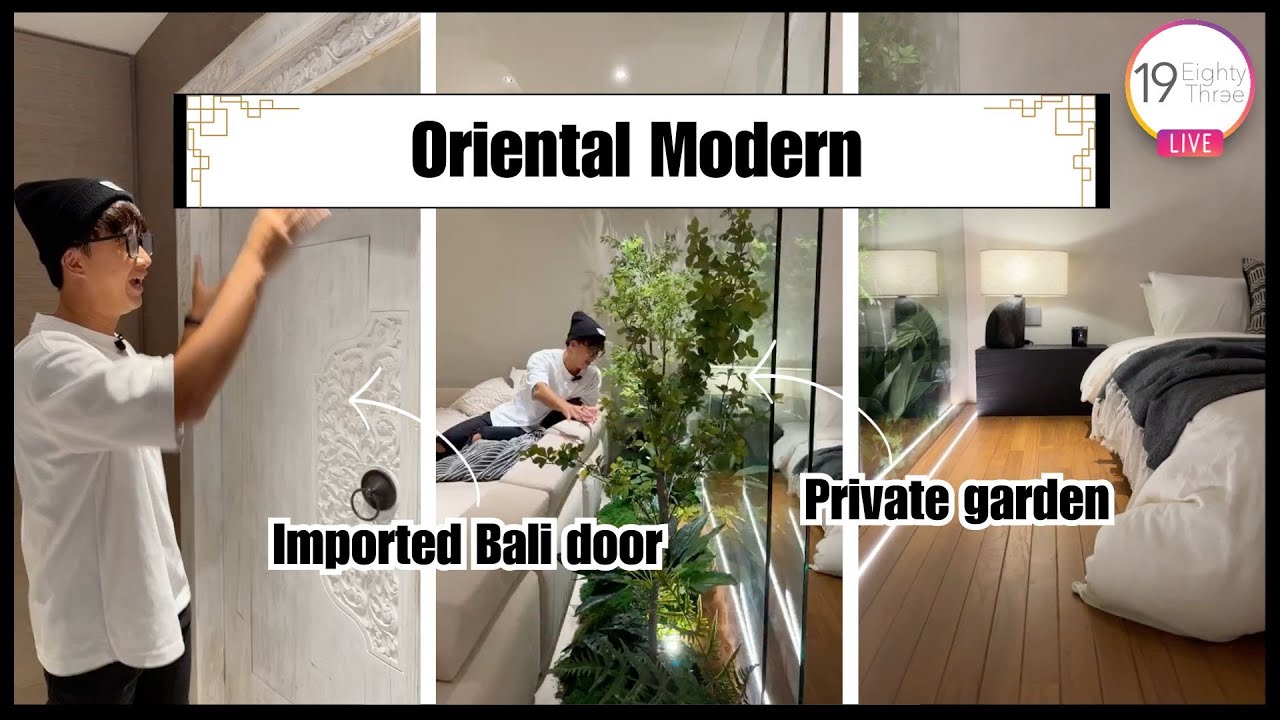 Oriental Modern  + Indoor Garden?! Bali-Inspired Resort Home Tour Walkthrough | Interior Design SG