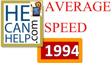1994 {HECANHELP.COM} Average Speed Physics Mechanics Physics GEORGE MATHEW