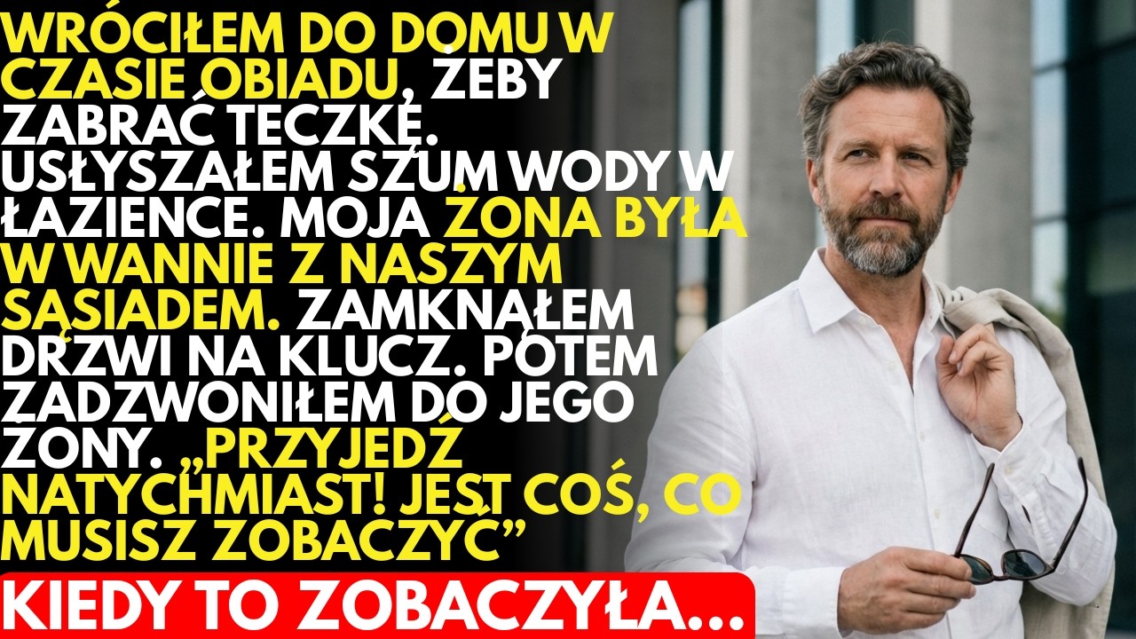 Moja ŻONA była w wannie z naszym sąsiadem. Zamknąłem DRZWI na klucz i opracowałem swój plan…