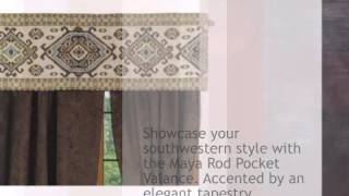 Maya Rod Pocket Valance - lonestarwesterndecor.com
