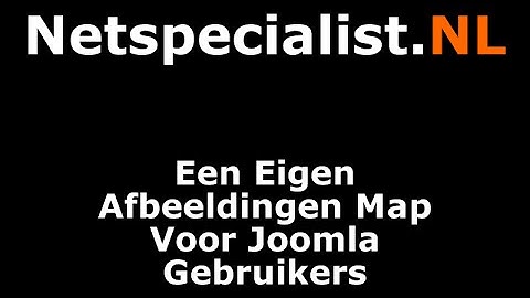 eigen afbeeldingen map voor joomla gebruikers