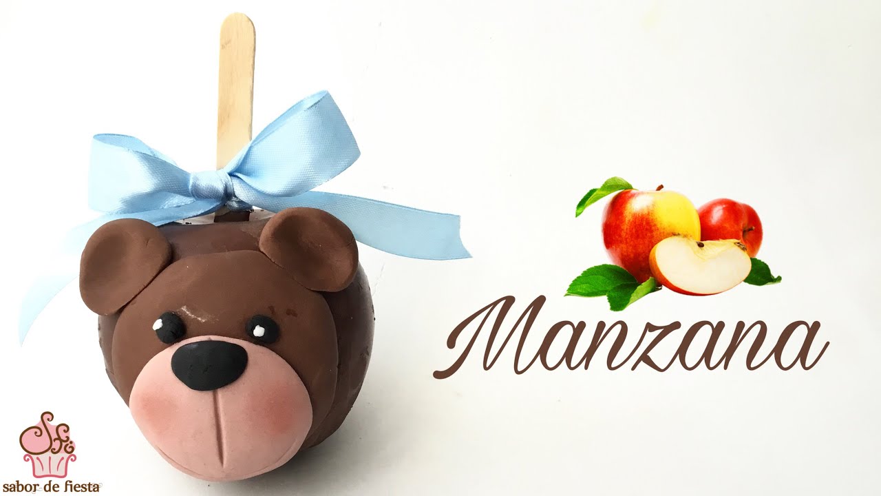🍎COMO DECORAR UNA MANZANA con 🍫 Y FONDANT - YouTube