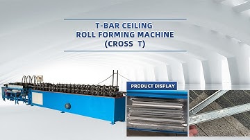 KINGREAL Cross Tee Bar Ceiling Roll Forming Machine With Chain Driving System, T Grid Machine