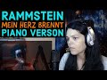 RAMMSTEIN - "Mein Herz Brennt" - Piano Version  -  REACTION