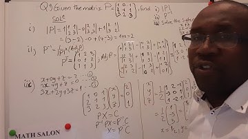 Mathematics GCE Advanced level: Matrices