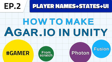Tutorial: Agar.io clone in Unity + Photon Fusion online multiplayer EP2 - Player names & States