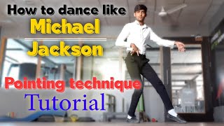 How to dance like Michael Jackson (Pointing technique) dance tutorial | jackson star #dancetutorial screenshot 3