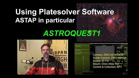 Using Platesolver Software - ASTAP in particular