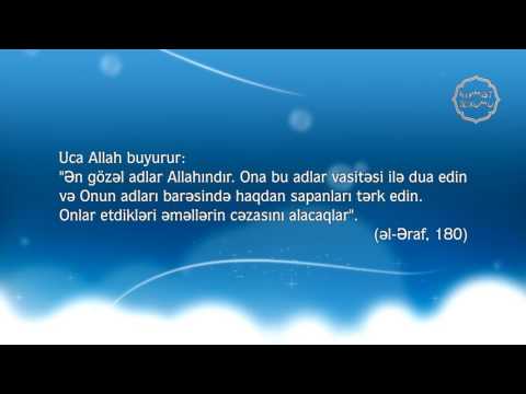 Allahın adları və mənaları.