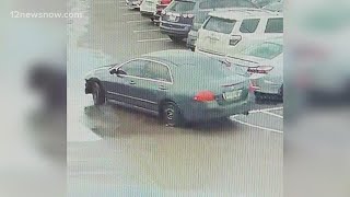 Man accused of robbing two people in Beaumont parking lot possibly driving this car