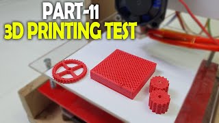 Homemade 3D printer, printing test