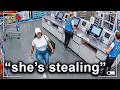 When Shoplifters Realize They've Been Caught In 4K