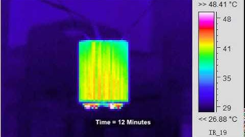 Thermography Captures of Radial Heat Sink with Chimney Effect