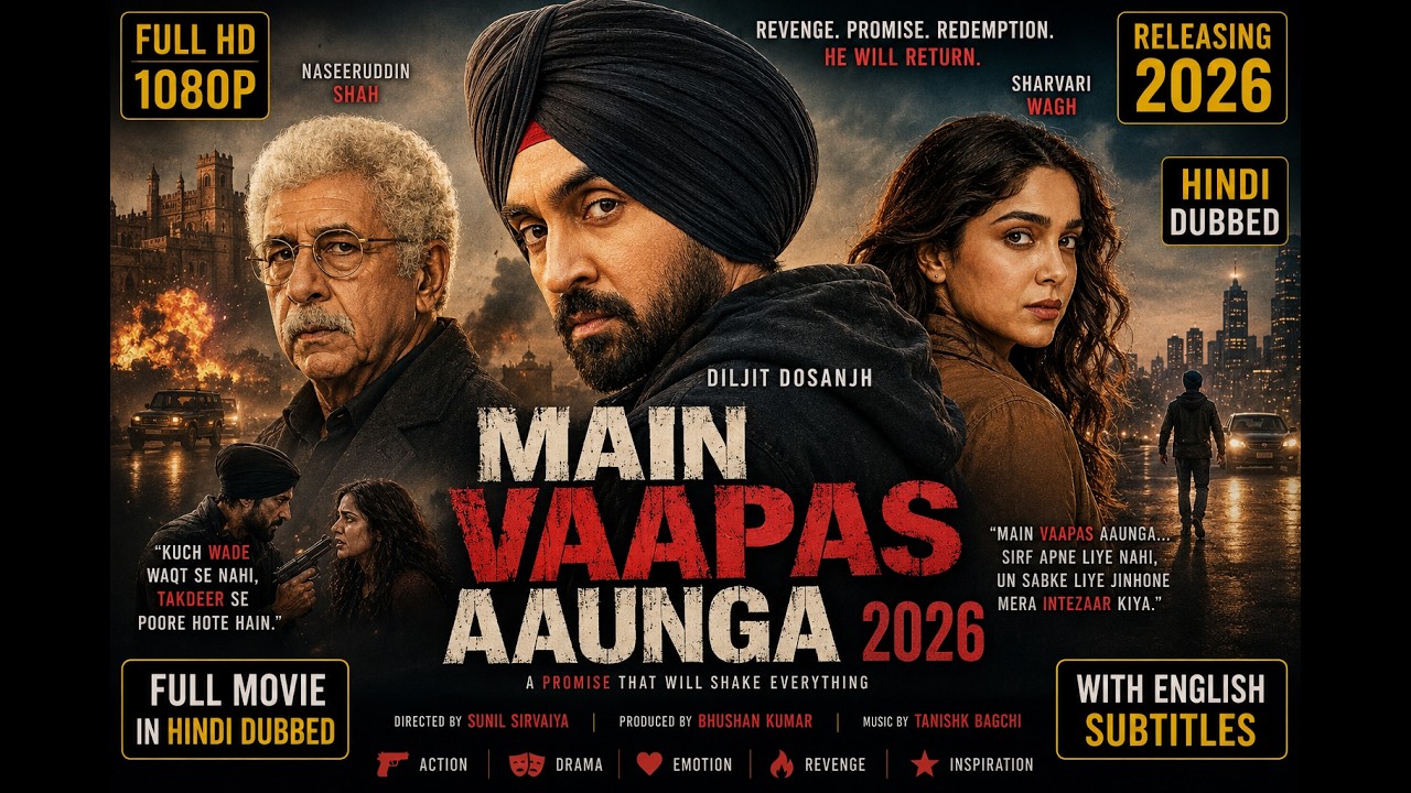 Main Vaapas Aaunga 2026 । Diljit Dosanjh । Naseeruddin Shah । Sharvari Wagh । Full Movie Reviews