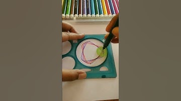 How to draw💙❤️😍#spirograph #art #short#amazing #viral #satisfying #asmr #colours #colourful