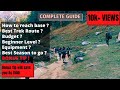kheerGanga trek guide 2022 | COMPLETE info in this video | Budget? Route? Best Season? | Many Suns