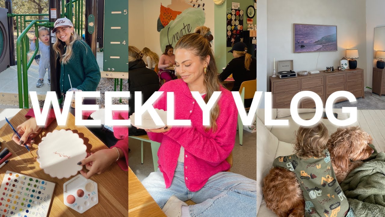 January Week at Home... pottery painting, new dresser, & costco haul